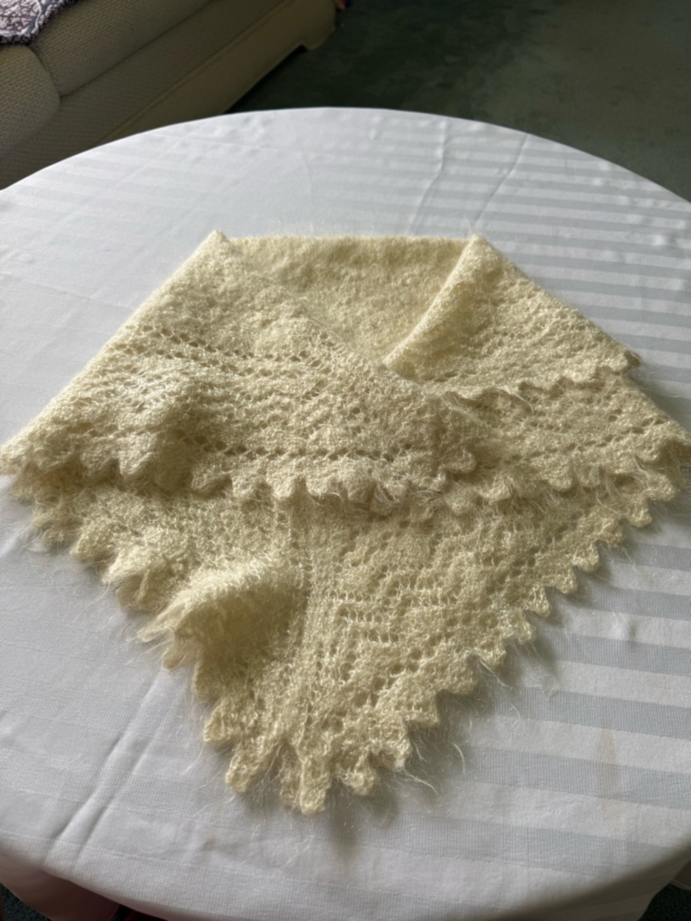 Russian vintage Mohair scarf shawl 29 x 33